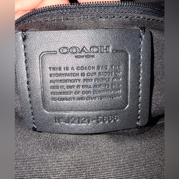 Coach Black Leather Backpack with Gold Details - Picture 3 of 3